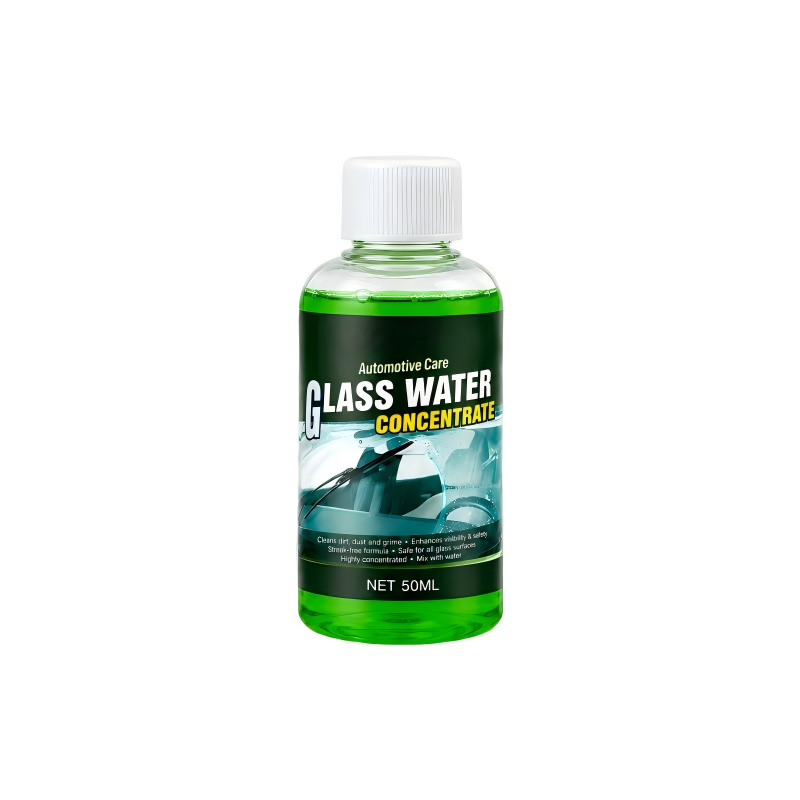 ClearDrive – 🥳💧✨Glass Concentrate: 10 ml Makes 1 L, Cuts Bugs & Grime, Streak-Free 🚗💪