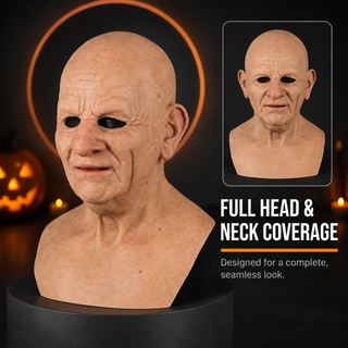 OldSoulMask – Lifelike Full-Head Elderly Character Mask