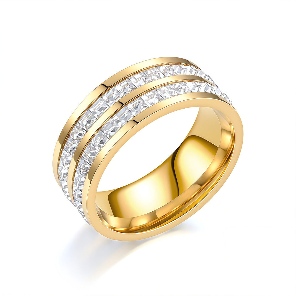 SpinCalm Ring – Rotating Crystal Ring for Anxiety Relief, Vows & Luck, Waterproof & Fade-Resistant