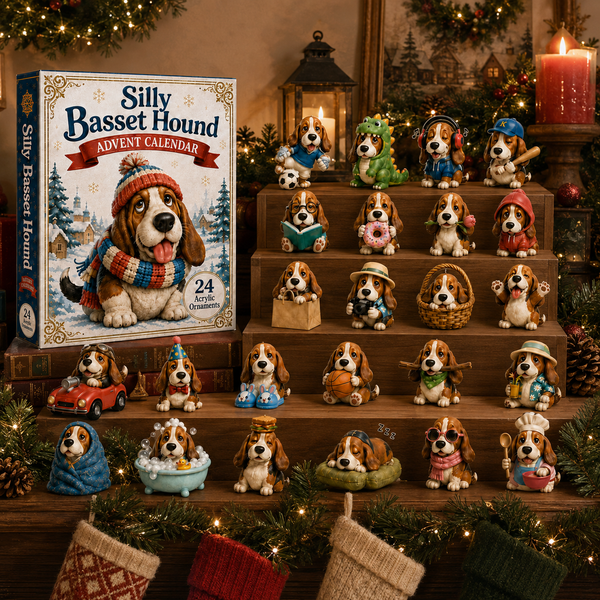 BassetJoy – Silly Basset Hound Advent Calendar 2026