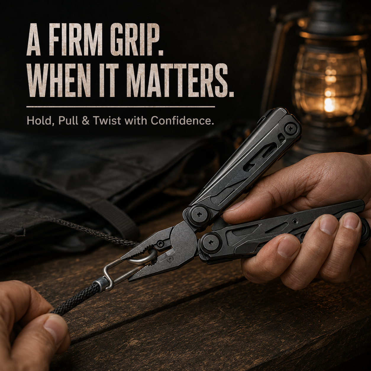 CampReady – 🔥🚀16-in-1 Multitool with Large Scissors for Camping & Repairs