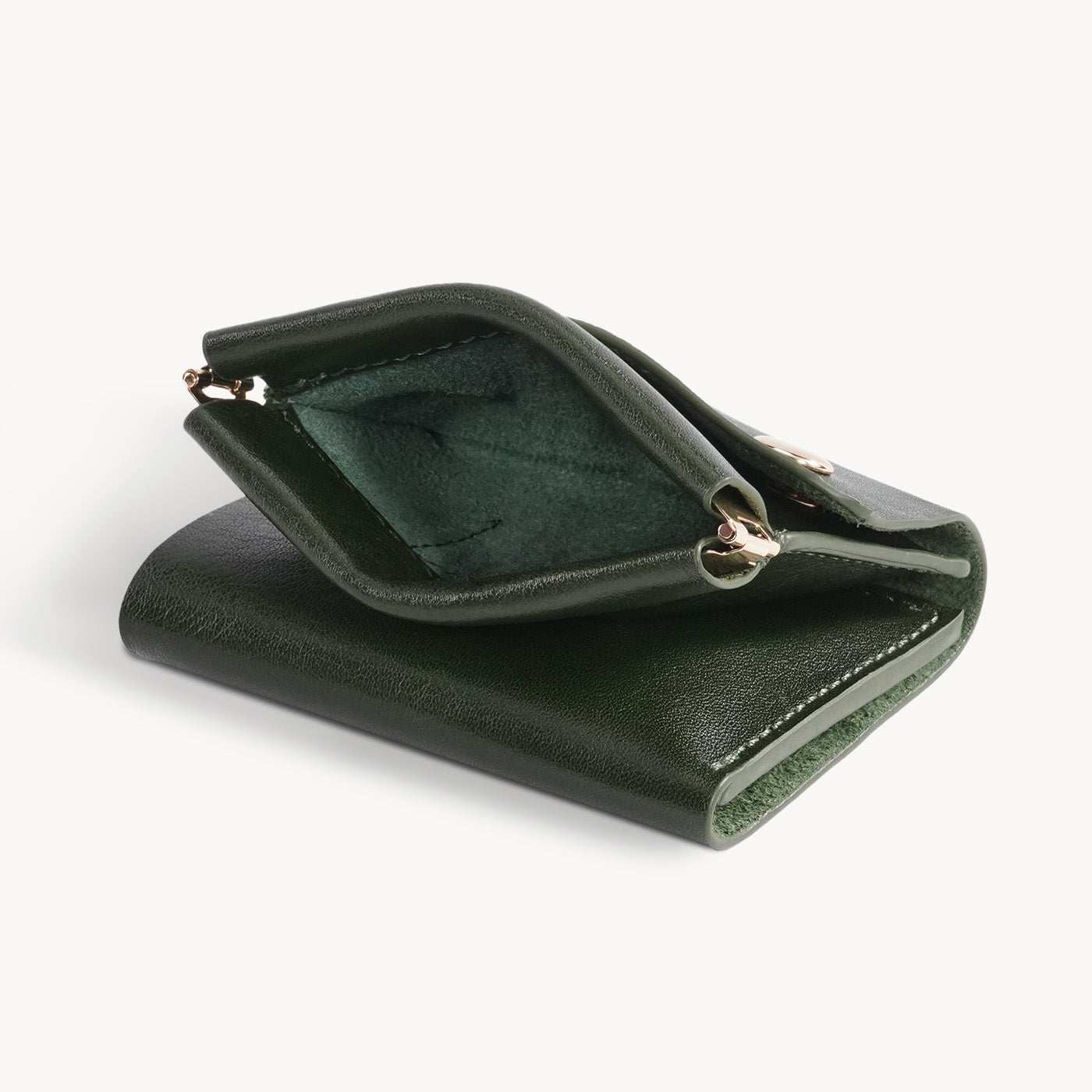 SnapPurse – Vintage Genuine Leather Spring-Open Short Wallet