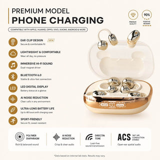DayNest – Dual Clip-On and Sleep Earbuds with Charging Case