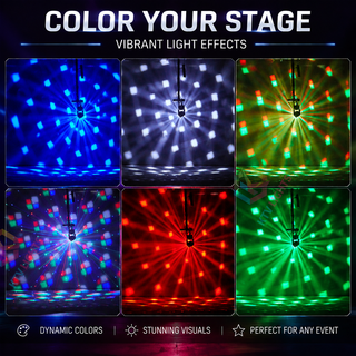 BeamSpin Mini – 80W LED Moving-Head Stage Light for DJ Parties and Events