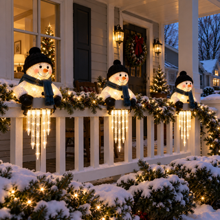 WinterGlow – Christmas Holiday Friends Icicle Railing Lights