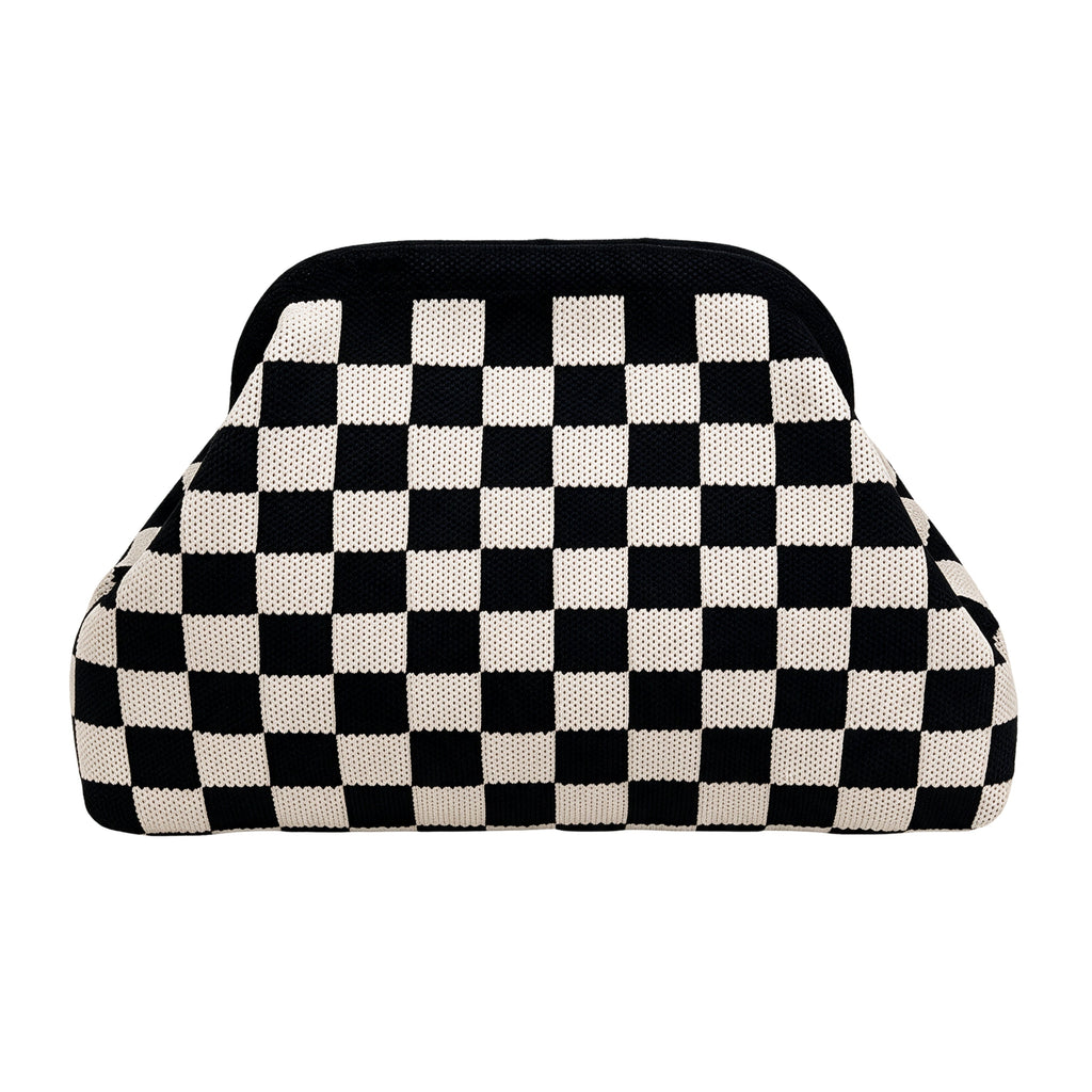 SnapKnit – Snap-Shut Knitted Makeup Bag with Wide Opening