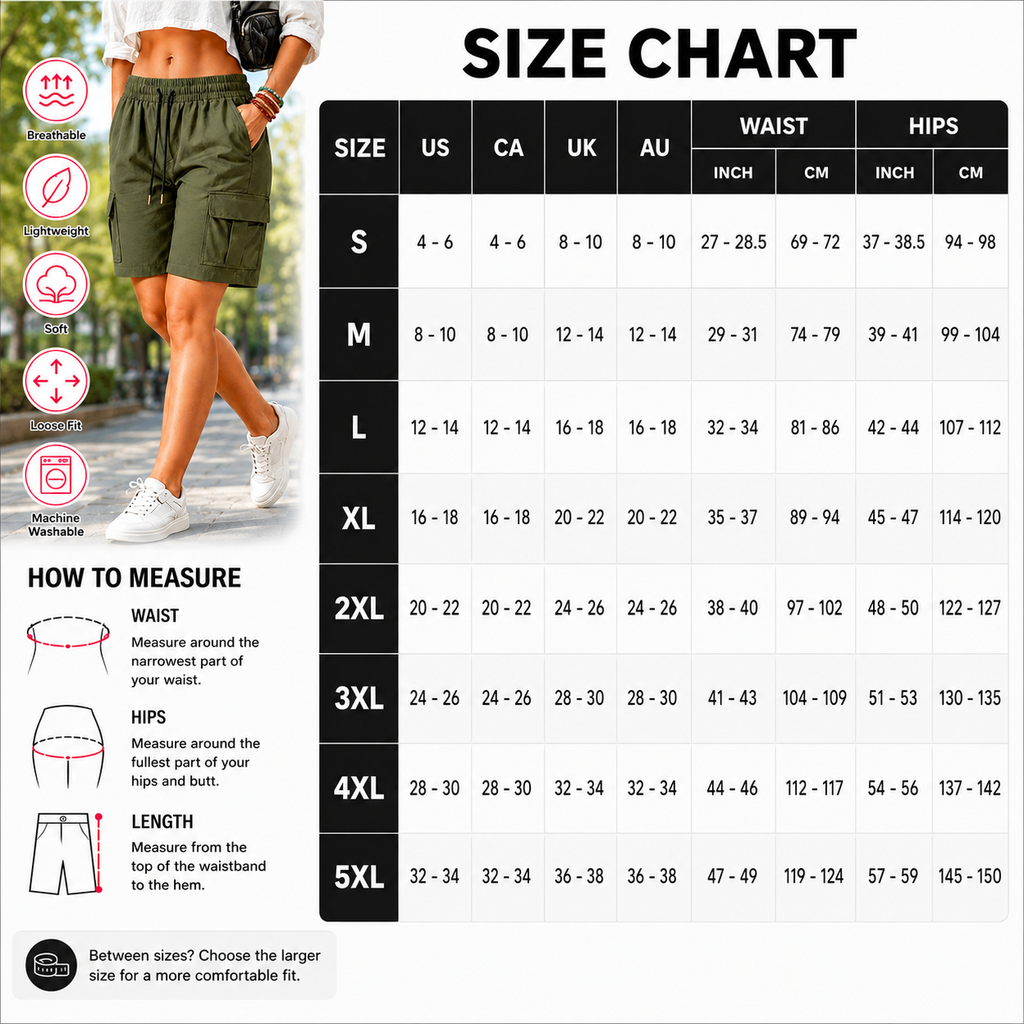 CargoEase – 🔥 🔥 Women’s Outdoor Cargo Shorts
