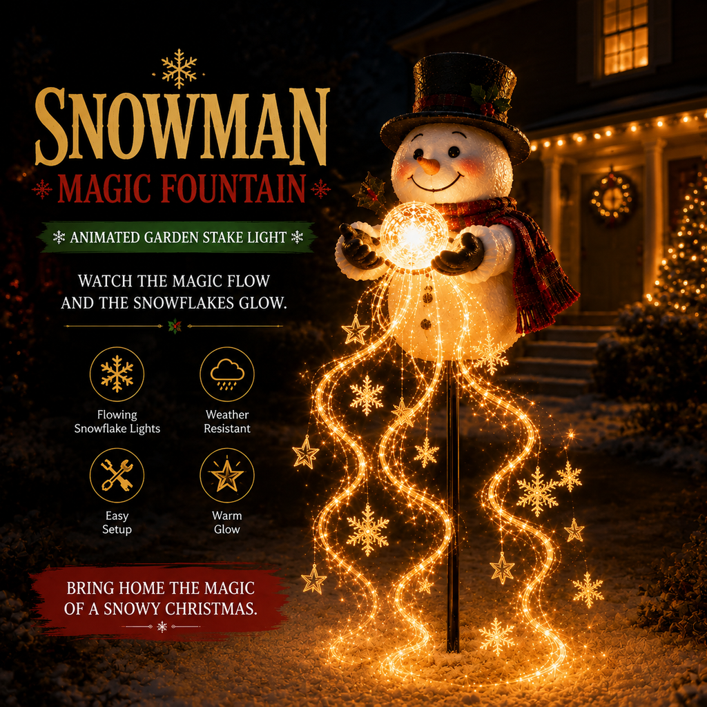 YuleGlow – 🎅🎄✨ Christmas Magic Garden Stake Light with Flowing Holiday Light Trail