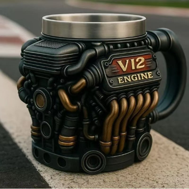 TorqueMug – Engine-Inspired Coffee Mug for Car Enthusiasts