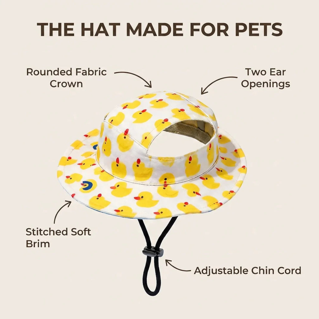 PawShade – Adjustable Wide-Brim Sun Bucket Hat for Dogs & Cats