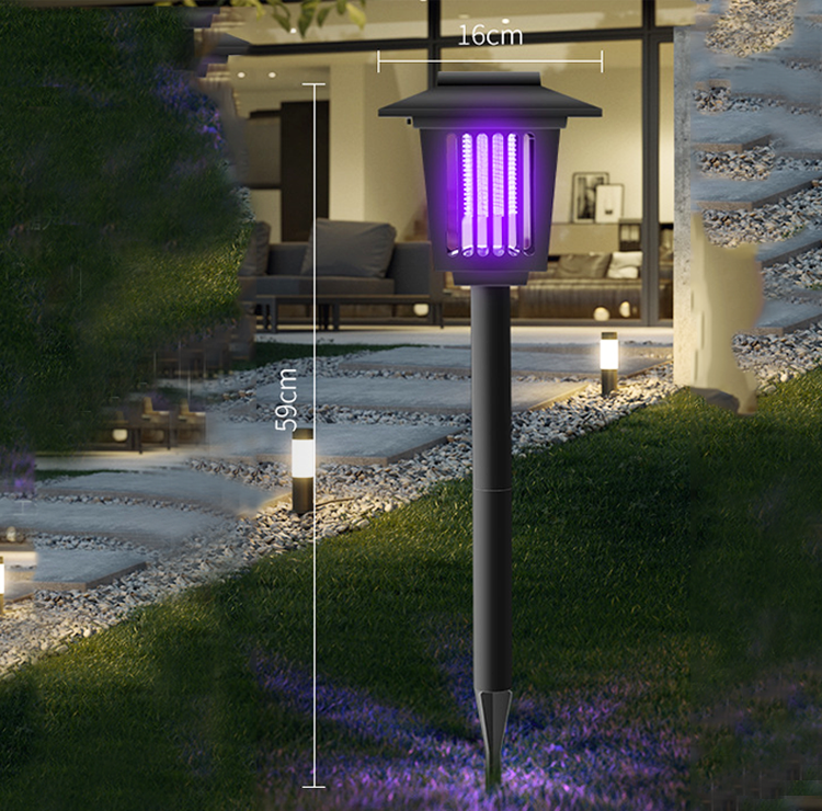 ZapGlow – Solar Mosquito Killer & Garden Light with Purple/White Dual Modes