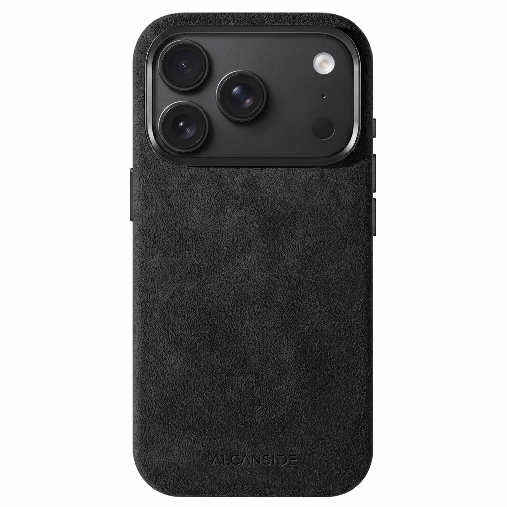 SuedeShield – Alcantara® iPhone 18 Pro Case in Deep Black
