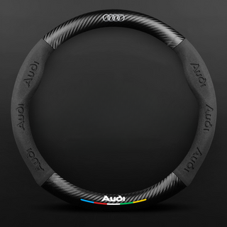SuedeGrip – Carbon Fiber Suede Steering Wheel Cover, Anti-Slip & Wear-Resistant