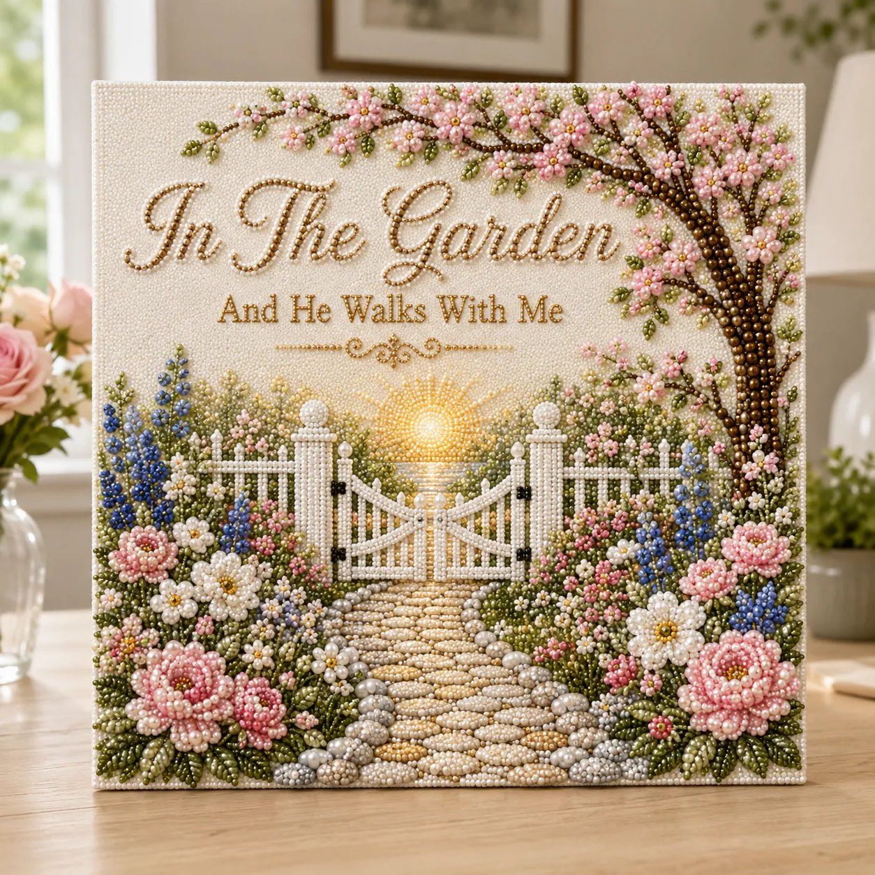HymnPearl – ⏳ ✝️ Beginner-Friendly Sacred Hymn Pearl Art Kit | Christian Hymn Artwork with Scratch-Resistant, Non-Fading Pearl Beads, DIY Faith-Inspired Decor 🙏✨