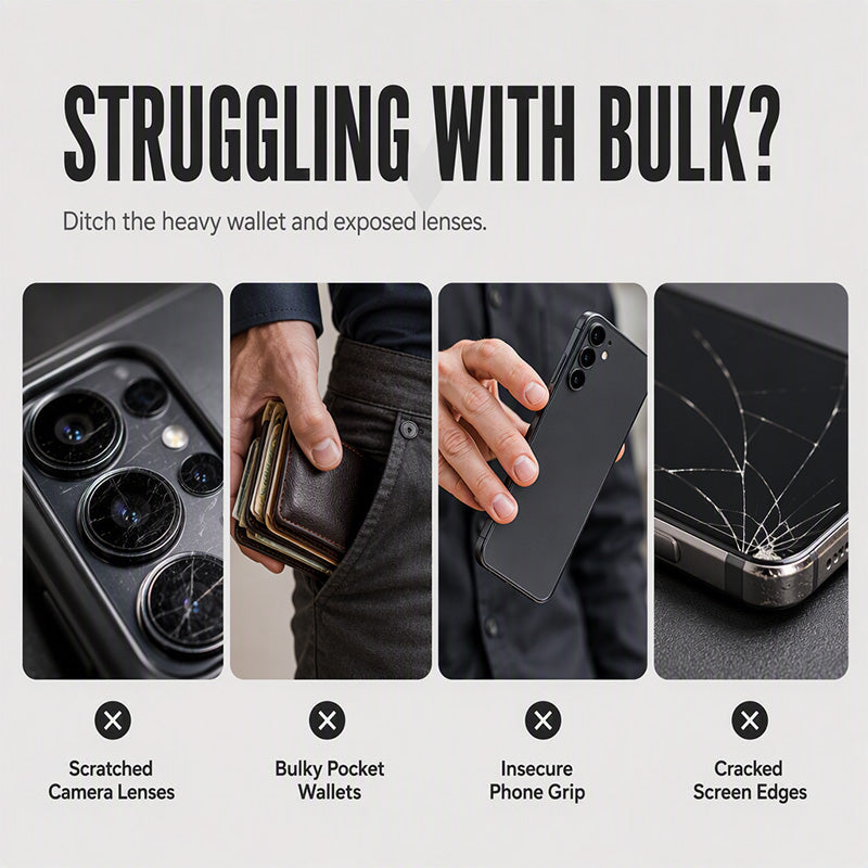 WalletGuard – 2-in-1 Shockproof Phone Case with Hidden Card Holder