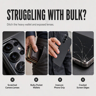 WalletGuard – 2-in-1 Shockproof Phone Case with Hidden Card Holder