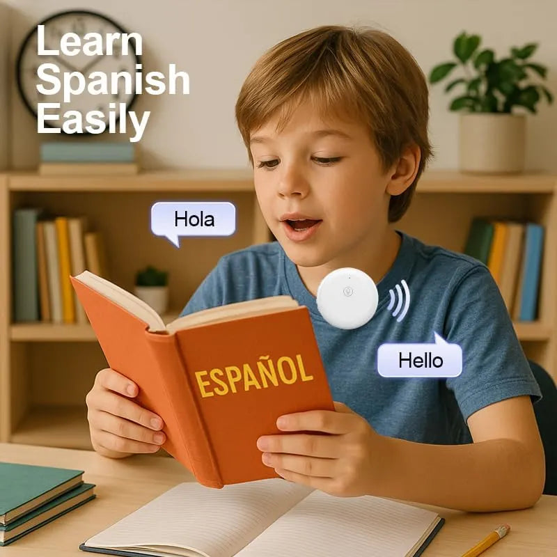 LinguaPod – 🌎 AI Wearable Translator with 165+ Language Two-Way Voice Translation, Smart Learning & Bluetooth for Travel, Work and Everyday Conversations