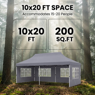 ShadeHaven – Heavy-Duty Pop-Up Canopy Tent with Removable Sidewalls