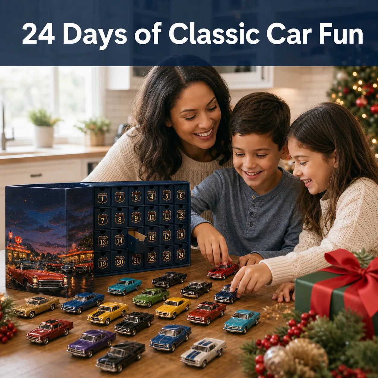 RetroRide – 24-Day Classic American Cars Advent Calendar