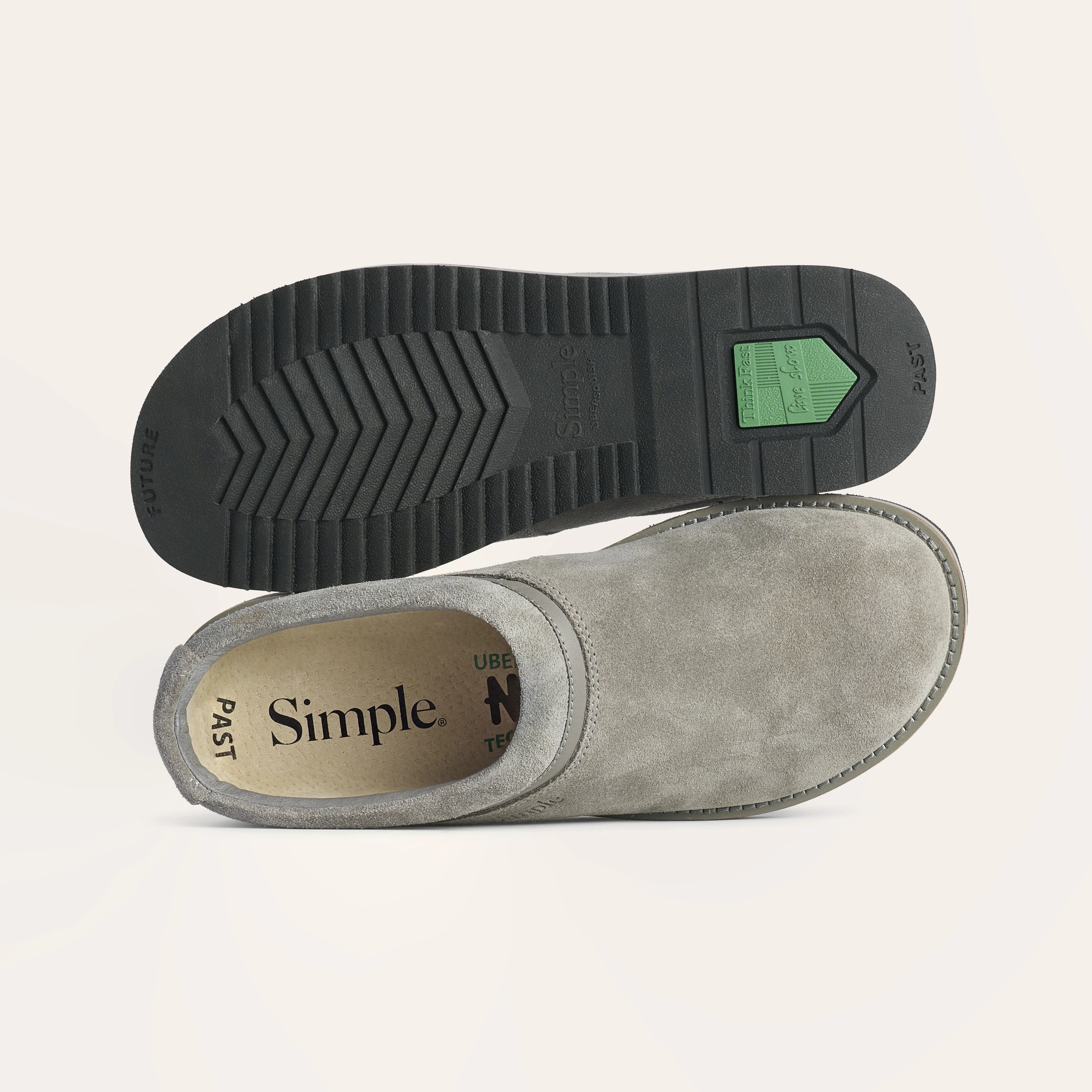 StoneStep – Stonegrey Suede Classic Clogs