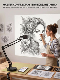 TraceCraft – Wireless Art Tracing Projector with 360° Flexible Arm