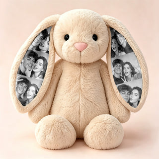 EarMemories Bunny – Custom Photo Plush with Hidden Picture Ears