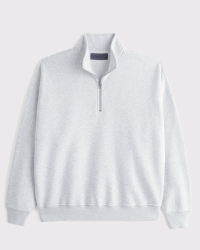 VarsityStitch – Retro Wool Felt Letter Quarter-Zip Sweatshirt