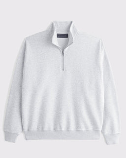 VarsityStitch – Retro Wool Felt Letter Quarter-Zip Sweatshirt