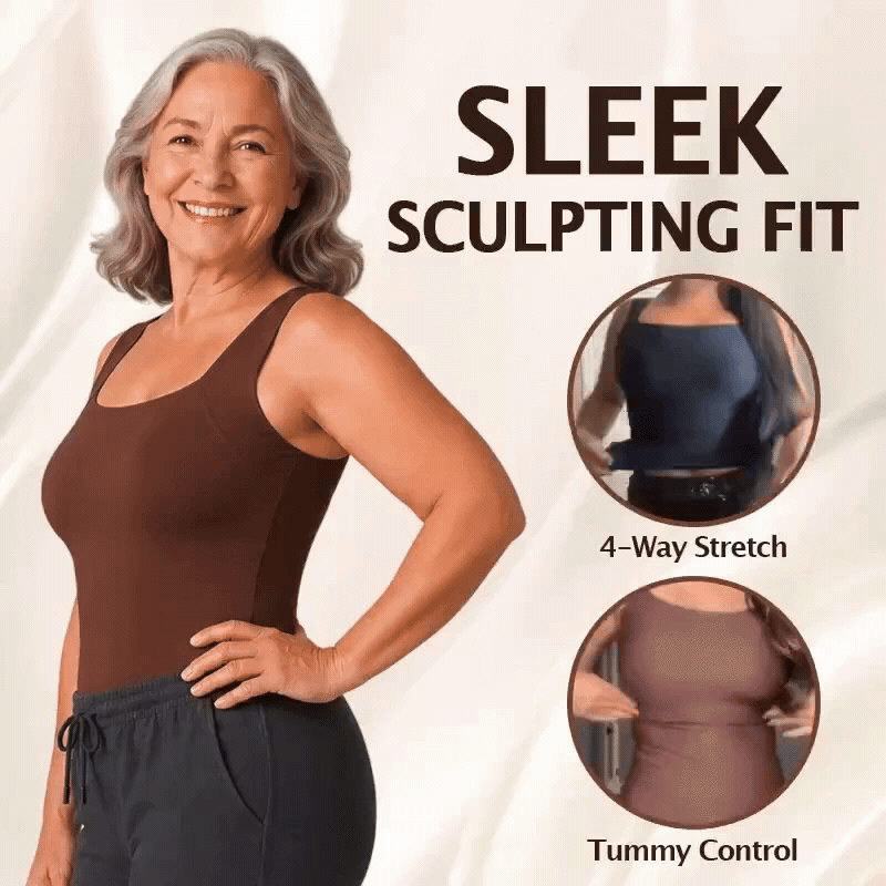 SculptEase – Built-In Comfort Bra Tank Top 🎉