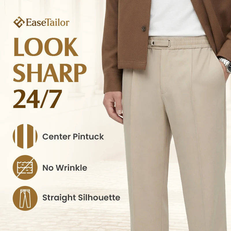 SmartDrape – Men's Flexible Straight-Fit Pull-On Comfort Pants