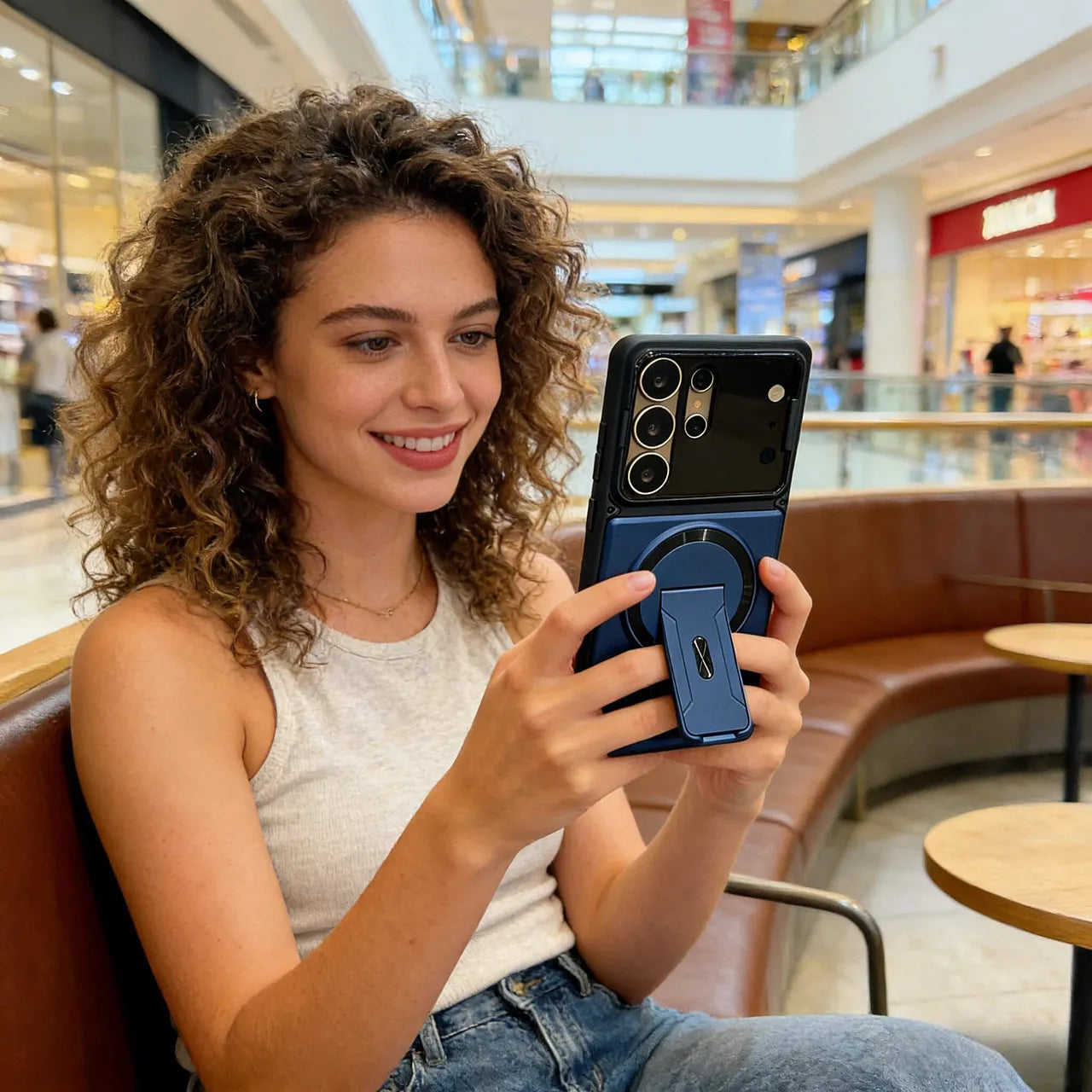 SlideStand Armor – Shockproof Full-Coverage Samsung Case with Camera Cover and Invisible Kickstand