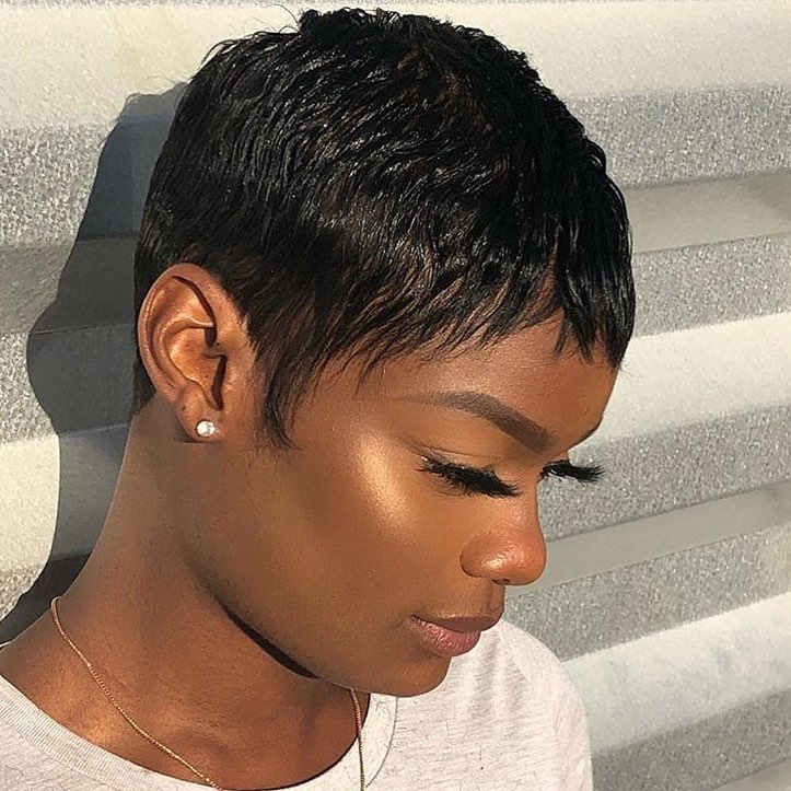 PixieLuxe – Full Lace Pixie Cut Wig in 100% Human Hair