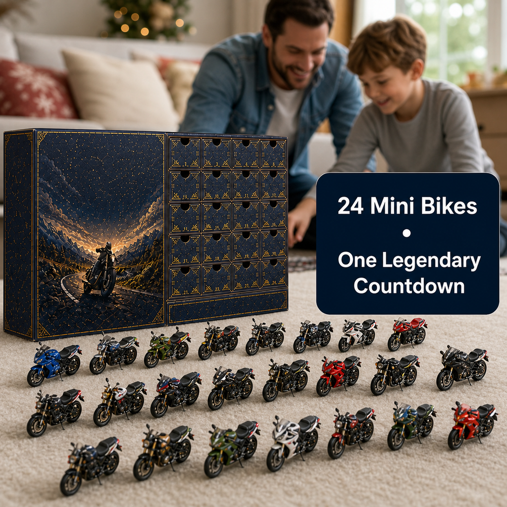 🎁 MotoCountdown – 2026 Motorcycle Legends Advent Calendar: 24 Days, 24 Mini Motorcycles, 24 Legendary Rides