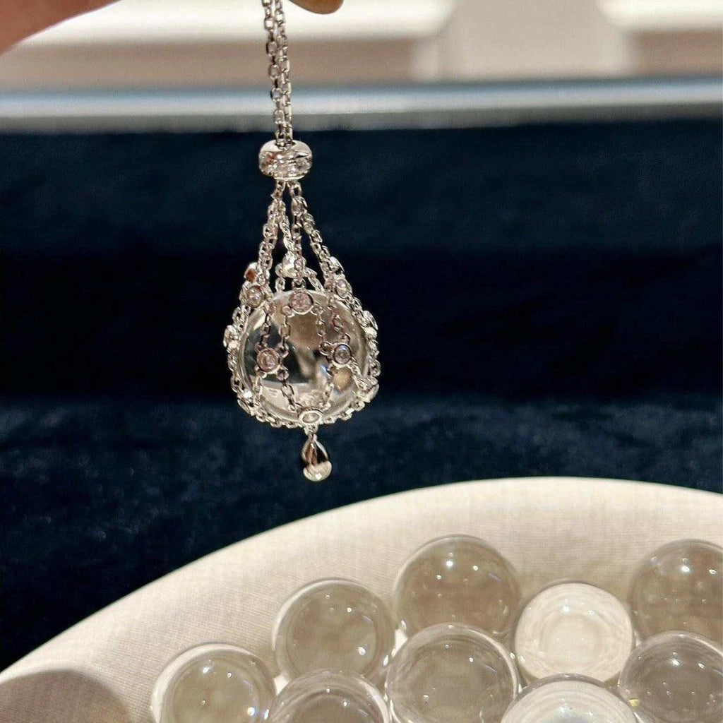 ✨StarGlow – Celestial Crystal Cage Pendant Necklace