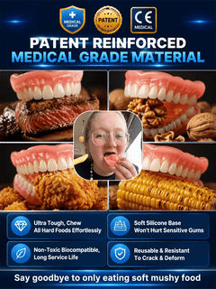 InstantSmile – DIY Temporary Denture Kit with Mirror Storage Case