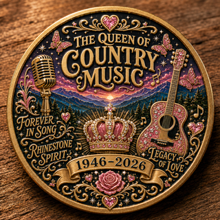 🇺🇸 ForeverInSong – 🎸🦋 Queen of Country Music Memorial Commemorative Coin