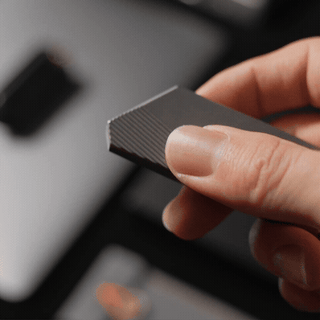 GlideCut – G9 Titanium & Brass Gravity Utility Knife