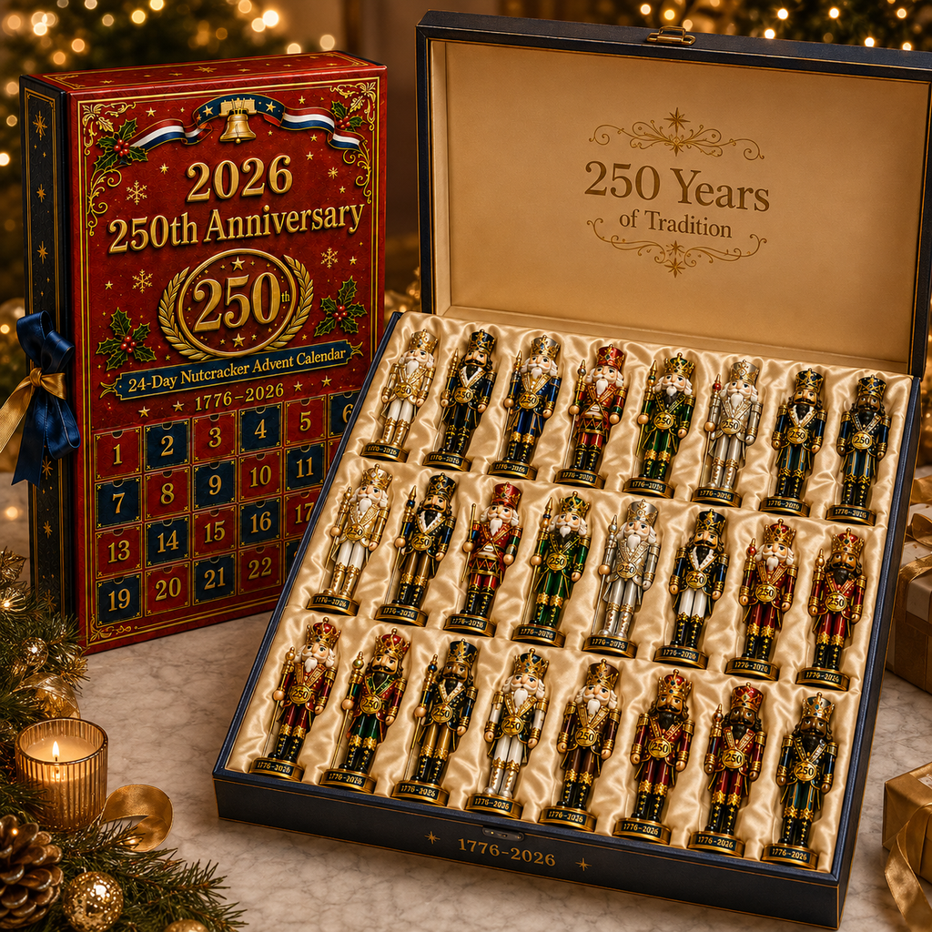 HeritageCountdown – 2026 America 250th Anniversary Christmas Advent Calendar with 24 Decorative Designs
