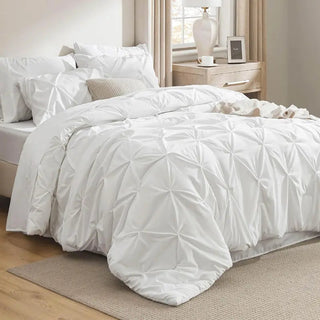 ☁️ CloudPleat – All-Season Pintuck Comforter Set