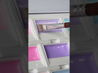 MacaronMuse – 24-Color Opaque Semi-Solid Watercolor Paint Set