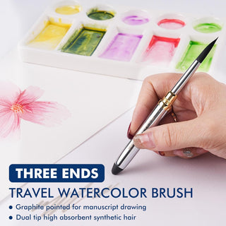WanderPalette – Ring-Bound Watercolor Travel Set with Cotton Paper