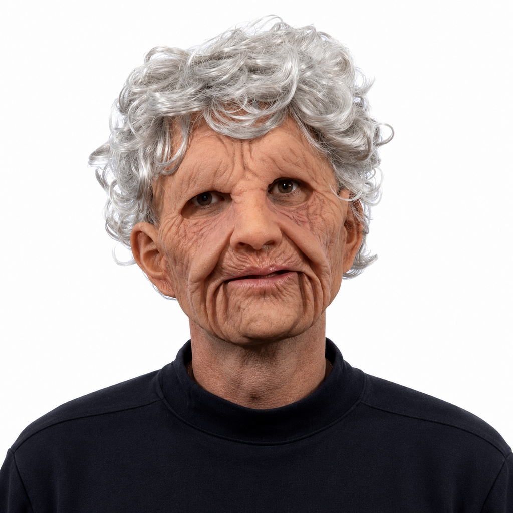 OldSoulMask – Lifelike Full-Head Elderly Character Mask