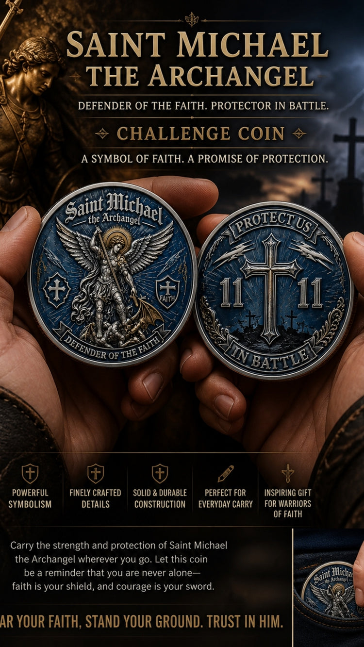 FaithGuard – Saint Michael Archangel Challenge Coin