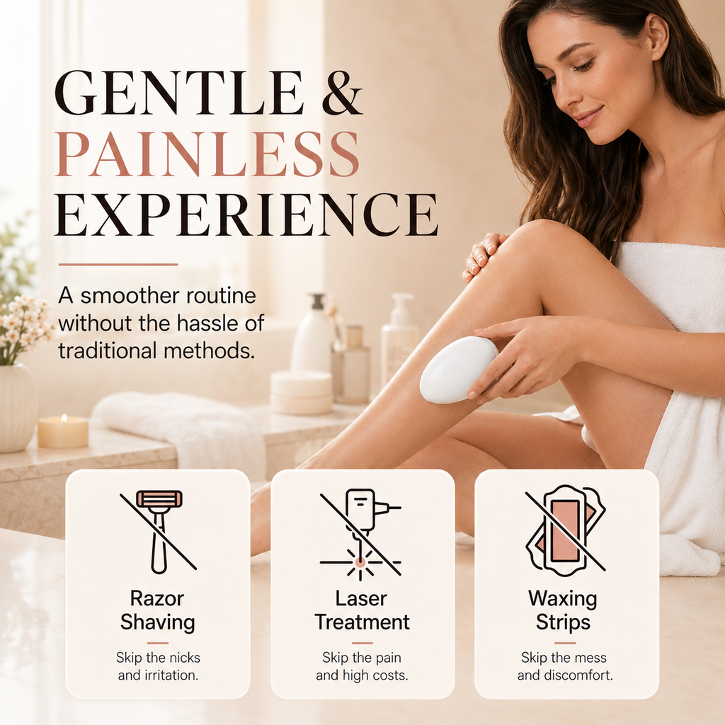 ✨ GlideSilk – Crystal Hair Eraser for Reusable Hair Removal & Exfoliation