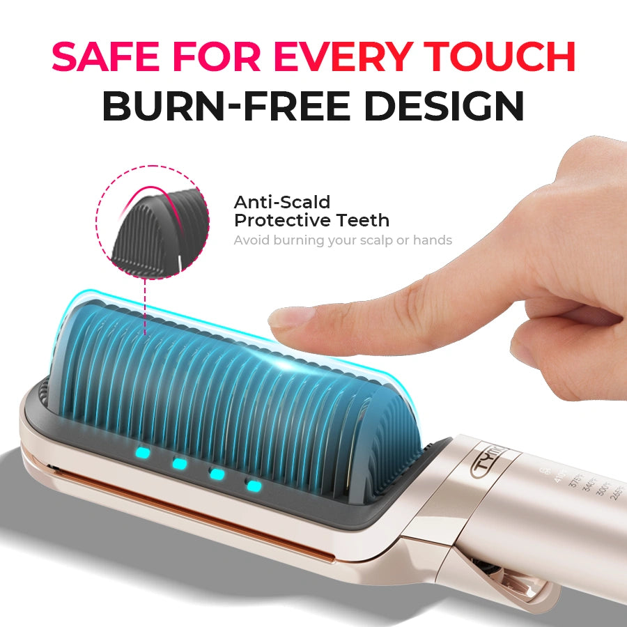 SilkFlip – 2-in-1 Hair Straightening Comb & Flat Iron