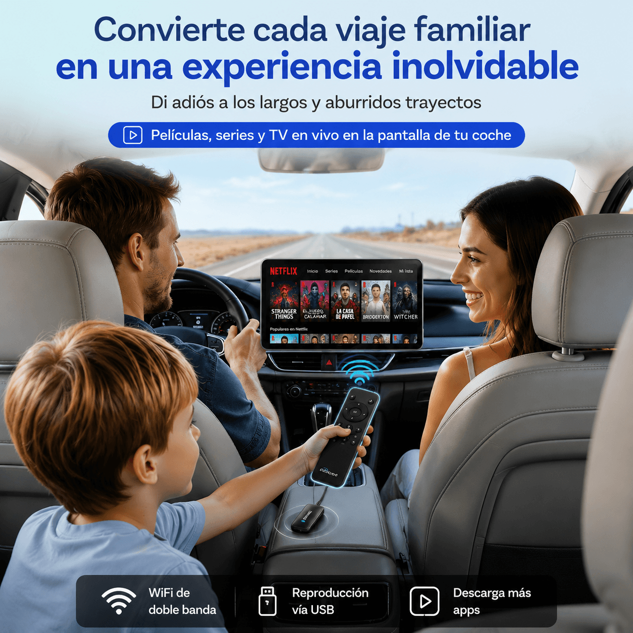 StreamDash – Play2Video Ultra Car Streaming Box with Wireless CarPlay & Android Auto