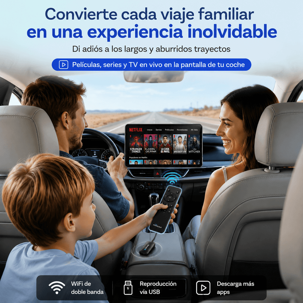 StreamDash – Play2Video Ultra Car Streaming Box with Wireless CarPlay & Android Auto