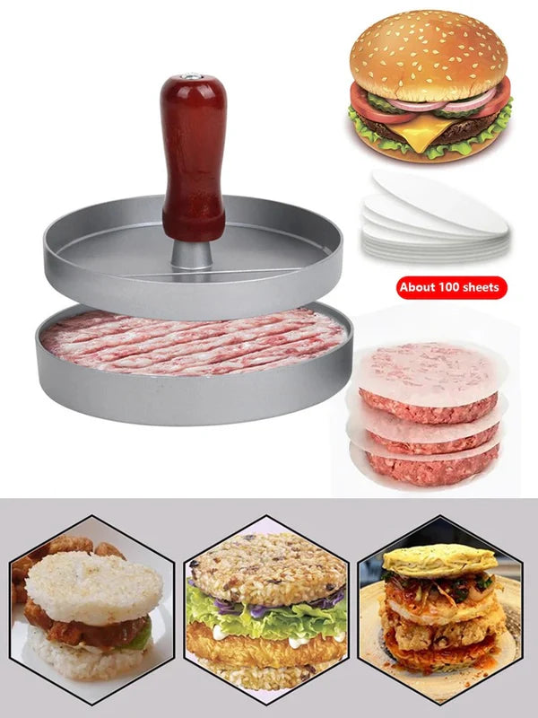 PattyPro – Stainless Steel Burger Patty Press for Uniform Burgers Every Time