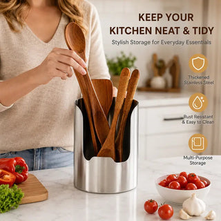 SteelNest – Stainless Steel Utensil Organizer