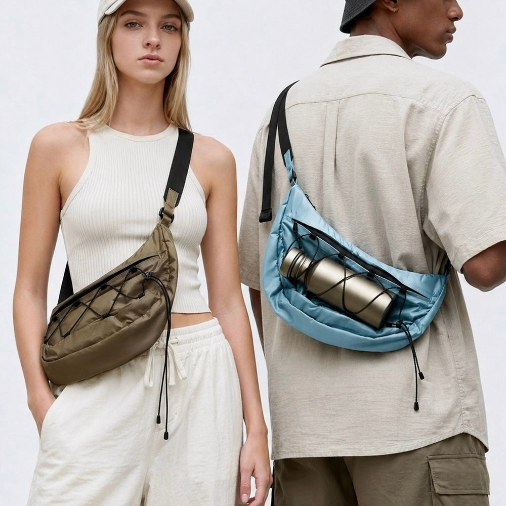 AiryCrescent – Lightweight Nylon Sling Bag